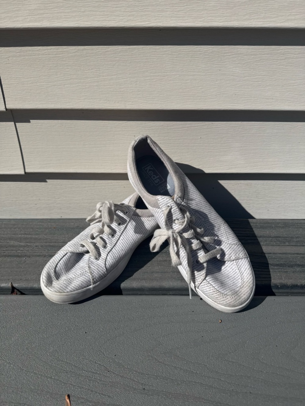 Keds White Low-Top Canvas Sneakers